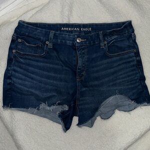 American Eagle Outfitters Dark Blue Denim Jean Shorts